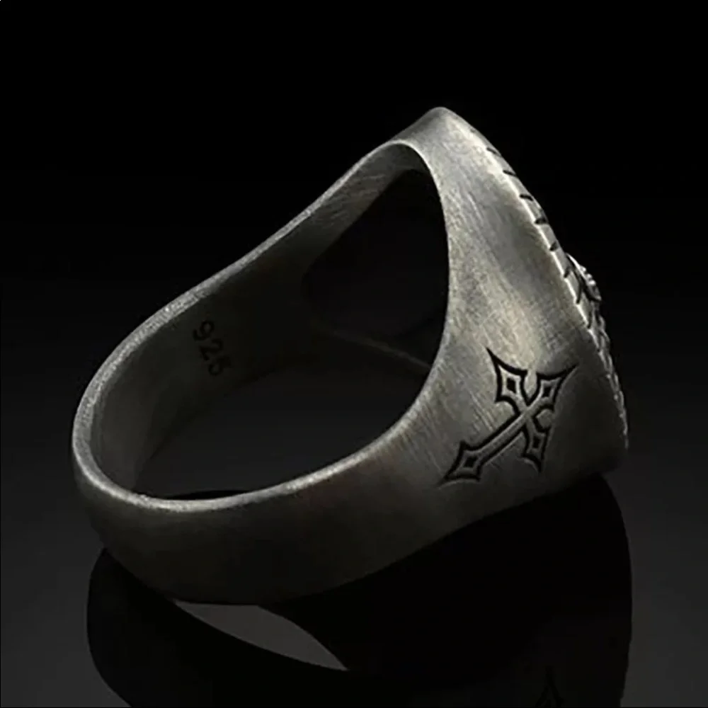 New Jesus Oval Men Women Anniversary Gift Jewelry Ring - Picture 4 of 4
